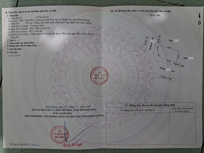 Lô đất 2 mặt tiền kdc vĩnh phú 2 giảm 500tr chỉ còn 6,290 tỷ 0