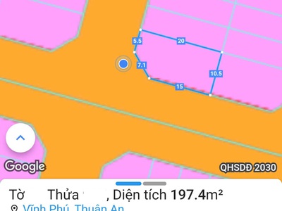 Lô đất 2 mặt tiền kdc vĩnh phú 2 giảm 500tr chỉ còn 6,290 tỷ 3