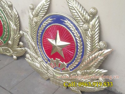 Huy hiêu ngành quản lý thị trường mẫu 90x100cm đồng lá thúc nổi 1