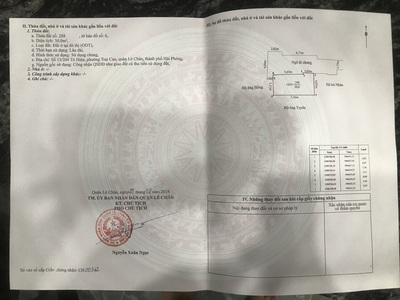 Chính chủ cần bán căn nhà tại ngách 1 số 13/204 tô hiệu, trại cau, lê chân, hải phòng 1