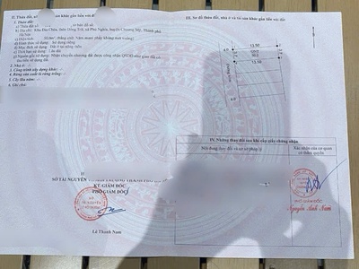 - chỉ hơn 1 tỷ sở hữu lô 50m giáp kcn phú nghĩa chương mỹ hà nội  - cách đường quốc lộ 6 vài trăm 0