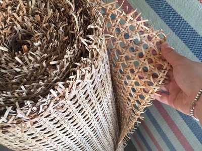 Lưới mây tự nhiên đan mắt cáo- Tấm mây tre đan 4