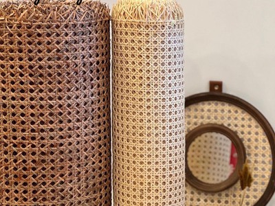 Lưới mây tự nhiên đan mắt cáo- Tấm mây tre đan 5