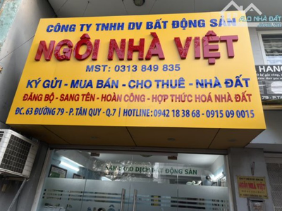 Bán Nhà Đất Mặt Tiền Đường Số 85 . P Tân Quy. Quận 7. 0