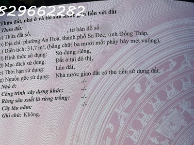 Bán đất mặt tiền đường nguyễn tất thành sa đéc đồng tháp 3