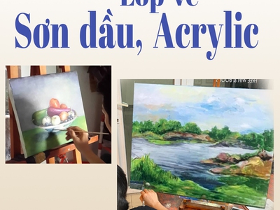 Lớp vẽ dành cho người lớn không chuyên tại Quận 1 2