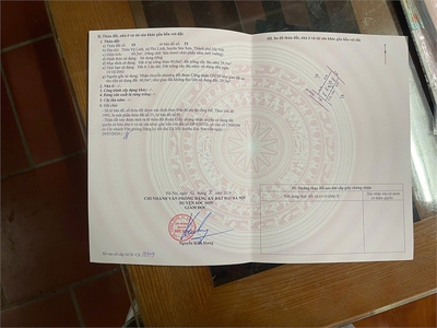 Bán nhanh 69m  tại vệ linh, phù linh, sóc sơn. đường 4m, cách trục chính 15m, sẵn sổ 3