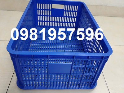 Rổ nhựa công nghiệp, mua sọt nhựa tại Hà Nội, sọt nhựa chữ nhật, sọt nhựa chở hàng 1