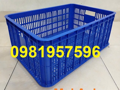 Rổ nhựa công nghiệp, mua sọt nhựa tại Hà Nội, sọt nhựa chữ nhật, sọt nhựa chở hàng 4
