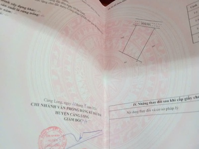 Bán đất chính chủ ấp 4, an trường, cảng long, trà vinh 0