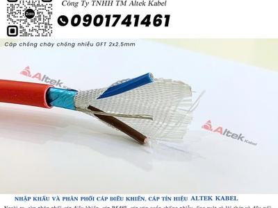 Cáp tín hiệu chống cháy, chống nhiễu GFT 2x2.5 1