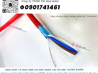 Cáp tín hiệu chống cháy, chống nhiễu GFT 2x2.5 3