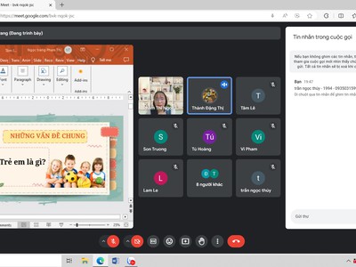 Học chứng chỉ cấp dưỡng tiêu học, Bảo mẫu 1