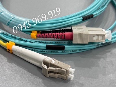 Dây nhảy quang 3m Multimode OM3 chuẩn SC - SC -Multimode Ancomteck 0