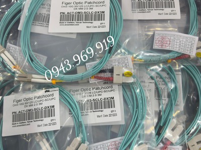 Dây nhảy quang 3m Multimode OM3 chuẩn SC - SC -Multimode Ancomteck 1