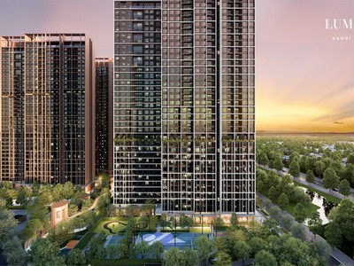 Bán chênh nhẹ 2PN 54m2 Lumi Hà Nội toà S5, giá 3,9 tỷ view bể bơi 2
