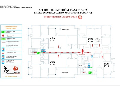 Dịch vụ vẽ sơ đồ thoát hiểm Bình Dương 8