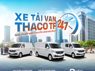 Line up sản phẩm xe tải van TF420/TF450/TF480 sẵn xe giao ngay 0