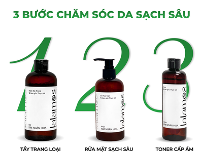 Toner Lalamos cánh kim ngân hoa dưỡng ẩm và se khít lỗ chân lông 250ml 6