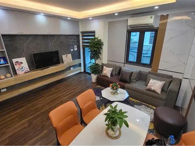 Dân xây thạch bàn 35m,6 tầng,nhỉnh 6tỷ,lô góc,gara,ôtô đỗ cửa,full nội thất,ngõ to đẹp 1
