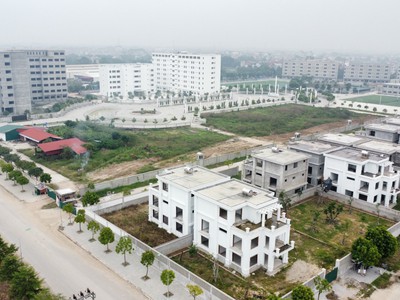 Em cần bán 4 ô liền kề có sổ đỏ tại khu A dự án Cienco5 mê linh - giáp trường đại học tài chính 3