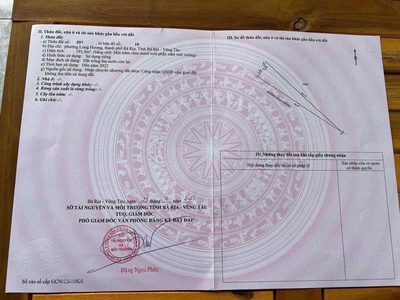 Chủ bán 191mv mặt tiền võ ngọc chân phường long hương tp bà rịa 1