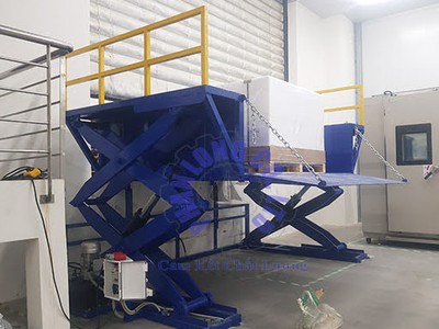 Bàn nâng thủy lực khung chữ X nâng hàng hiệu quả 0