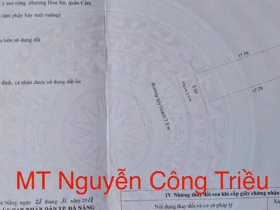 Bán đất 2 lô liền kề đường nguyễn công triều - gần bến xe tt thành phố 1