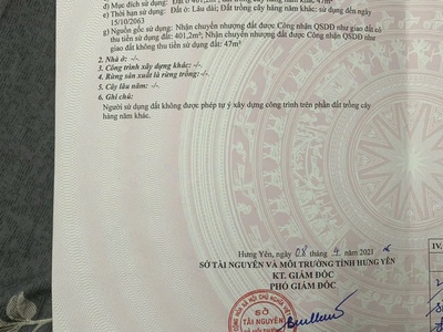 Bán đât tân châu khoái châu 448m gần đường di sản ,giáp quy hoạch sân gold giá chỉ vài tr/m 0