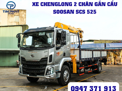 Xe tải cẩu CHENGLONG 3 chân gắn cẩu SOOSAN CSC 52 0