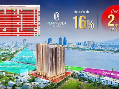 Peninsula Đà Nắng - Căn hộ cao cấp mặt sông hàn 800TR sở hữu ngay 6