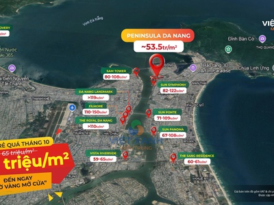 Peninsula Đà Nắng - Căn hộ cao cấp mặt sông hàn 800TR sở hữu ngay 4