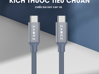 Cáp sạc Dual USB-C Zadez ZCC-325 1