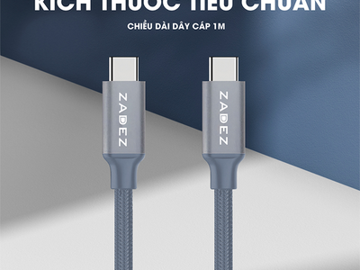 Cáp sạc Dual USB-C Zadez ZCC-325   Chính Hãng 1