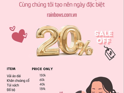 20/10 Đã Đến Hãy Cùng RAINBOWS Đón Chào Các Ưu Đãi Ngay Hôm Nay 1