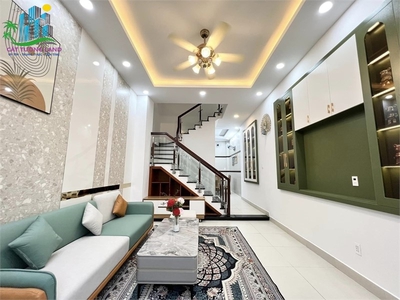 Nhà mới 4 tầng, full nội thất. hxh phan huy ích, phường 12, gò vấp, chỉ 6 tỷ 1