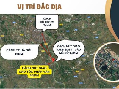 Bán lô đất nhỏ xinh gần cầu mễ sở - khu sinh thái hồng vân giá nhỉnh 1 tỷ 3