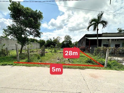 Gđ kẹt ra gấp lô đất gần vòng xoay Tân Châu - Tây Ninh 5x28 TC 60m2 dân cư sinh sống đông đúc, đường 0