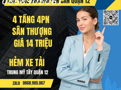 Cho thuê nhà nguyên căn 4pn, hẻm xe tải, phường trung mỹ tây, quận 12 0