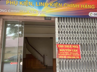 Chính chủ cho thuê nhà 2 tầng   tum mặt đường 359 đường trường chinh,  kinh doanh tốt 0