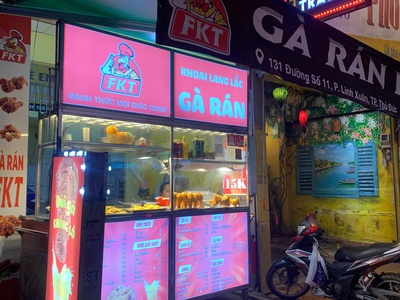 Thủ đức , sang tiệm gà rán , gần nhiều trường đại học cao đẳng mt đường sắm uất, tel : 0