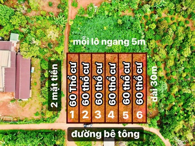 Đất thổ cư mà giá siêu rẻ cư pong- krong buk- đắk lắk đường bê tông quy hoạch 16m cách các tiện ích 1