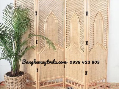 Bình phong mây- Vách mây trang trí 8