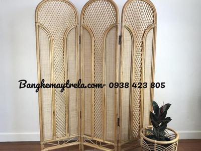 Bình phong mây- Vách mây trang trí 7