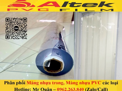 Màng nhựa dẻo trong suốt dày 0.2mm 0