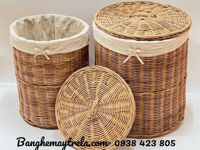 Giỏ đựng đồ bằng mây tự nhiên 8