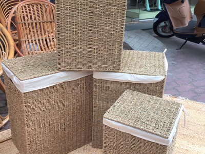 Giỏ đựng đồ bằng mây tự nhiên 10