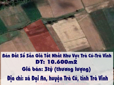 Bán đất sổ sẵn giá tốt nhất khu vực trà cú-trà vinh 0