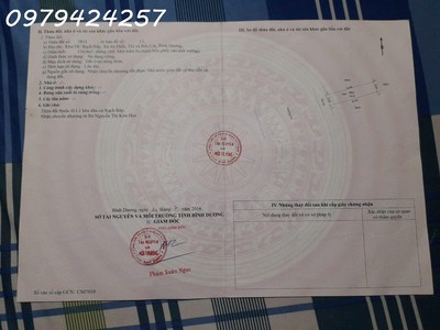 Chính chủ bán lô đất thị xã bến cát bình dương 1