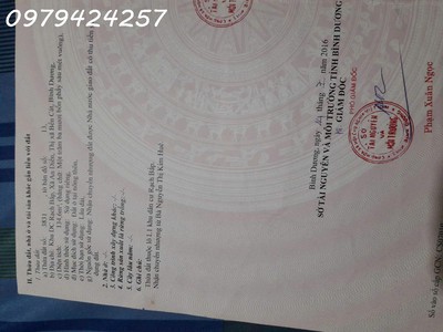 Chính chủ bán lô đất thị xã bến cát bình dương 2